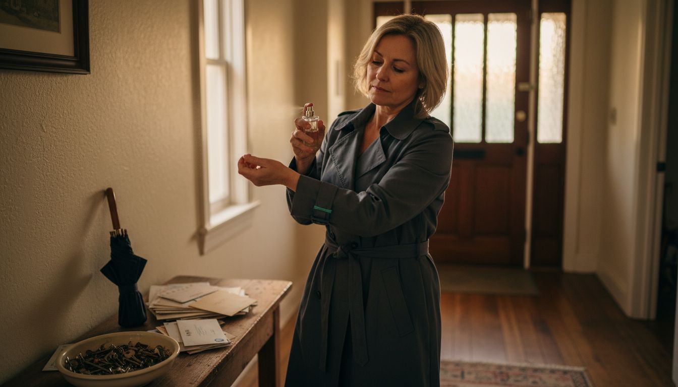 Testing perfume longevity in hallway setting