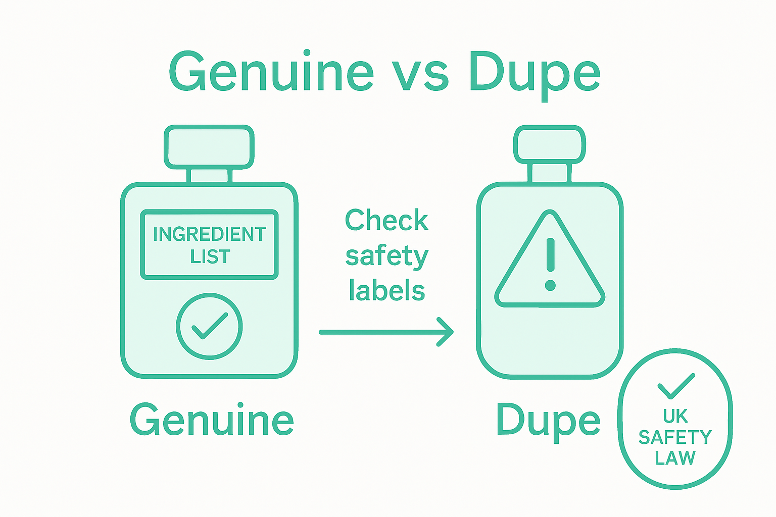 Infographic comparing safety tips for fragrances
