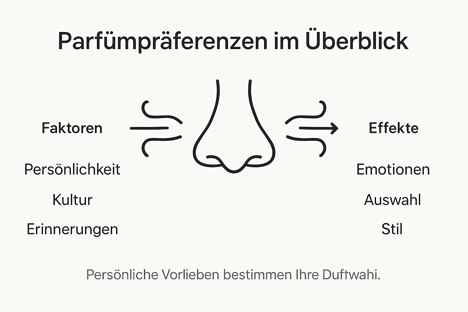 Übersicht: Welche Faktoren beeinflussen unsere Parfümwahl – und welche Auswirkungen hat das?