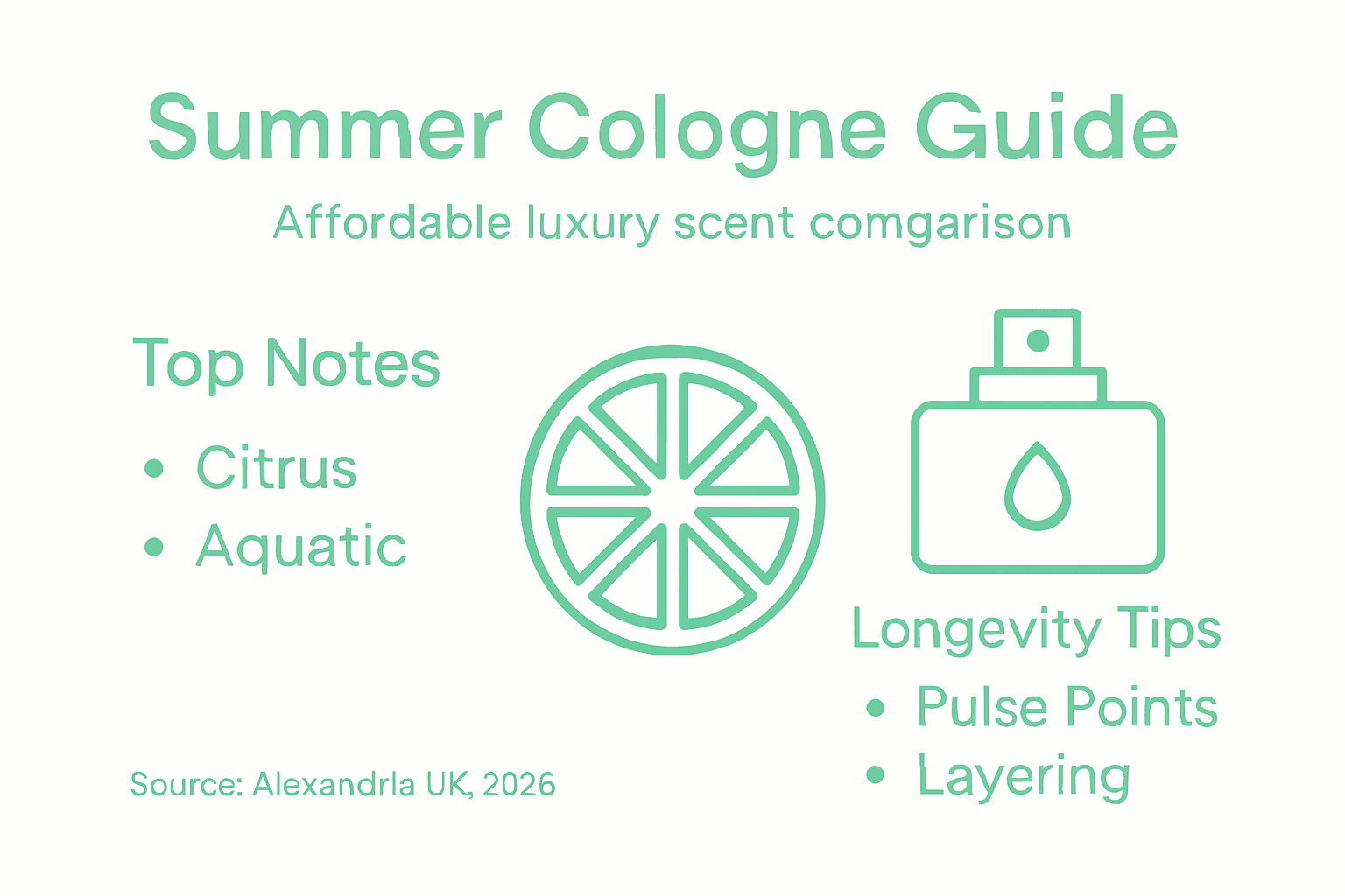 Infographic guide to summer cologne features