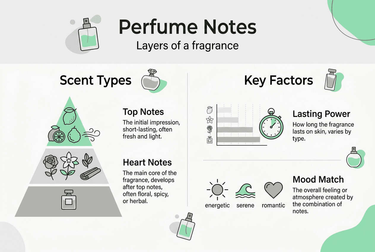 Infographic explains layers of perfume scent notes