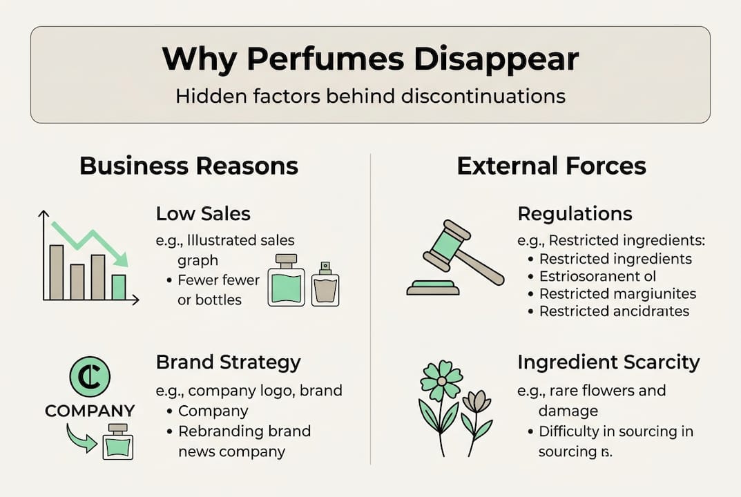 Infographic explains hidden causes of perfume discontinuations