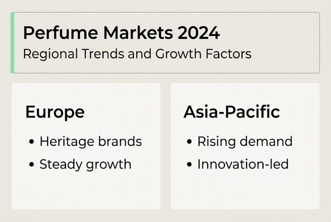 Infographic on global perfume market trends