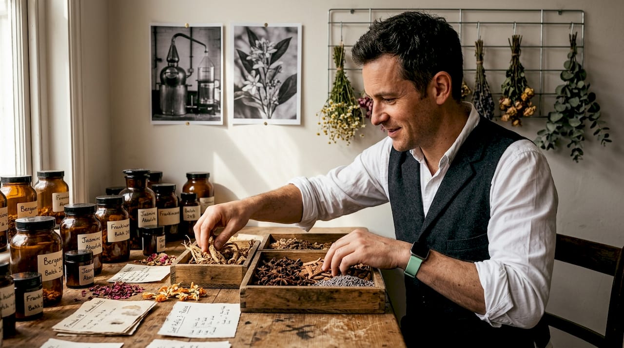Perfumer sorting challenging fragrance materials