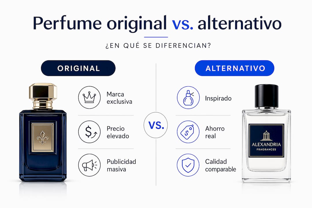 Infografía: diferencias clave entre perfumes originales y equivalentes