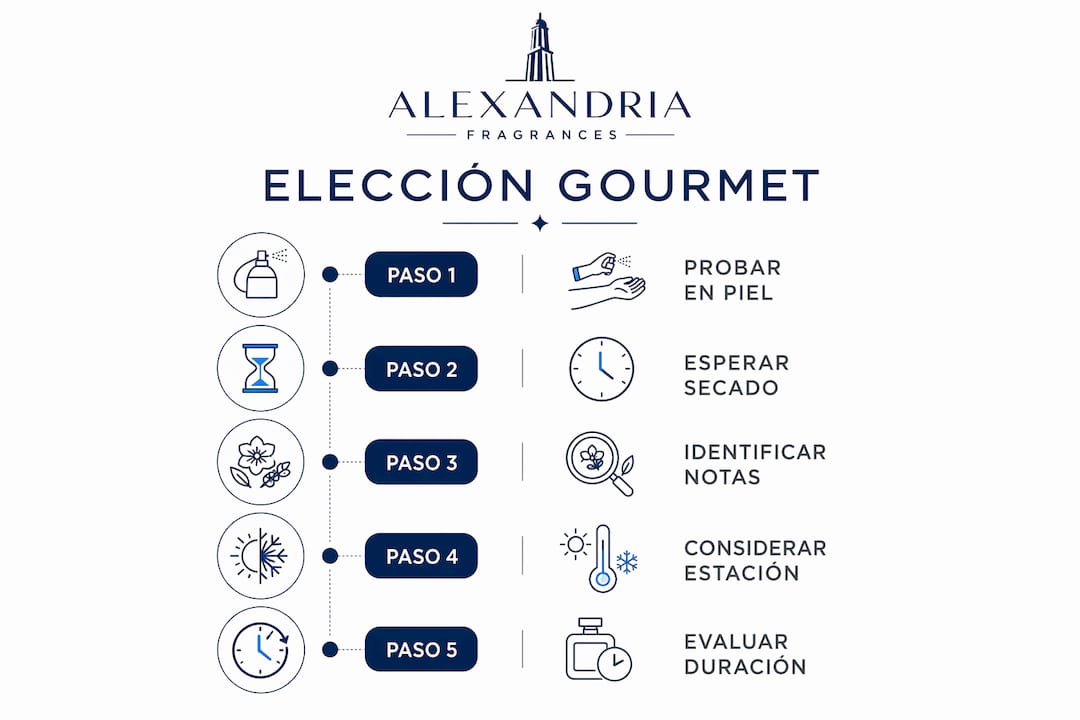 Guía visual: descubre cómo elegir el perfume gourmand perfecto paso a paso