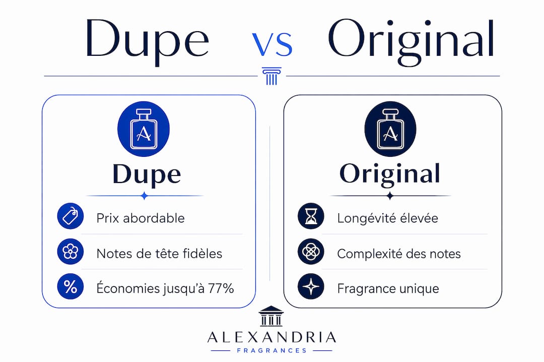 Infographie : le match entre parfum authentique et imitation