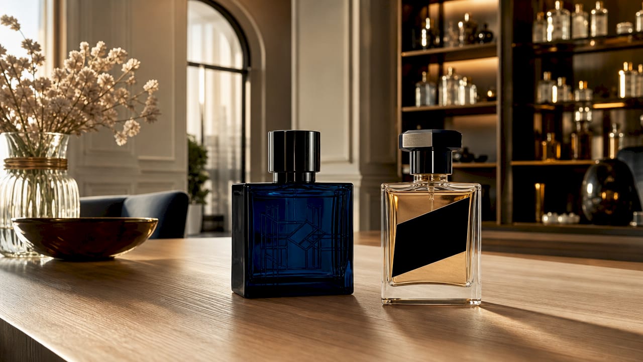 Diferencias entre el diseño de los frascos de perfumes originales y sus imitaciones o versiones económicas