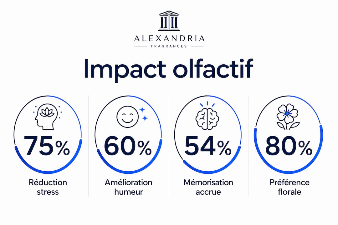 Visualisation des effets des parfums floraux : découvrez comment les senteurs de fleurs influencent nos émotions et notre bien-être.