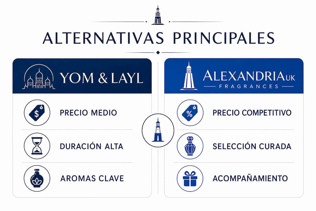 Infografía con una comparativa de perfumes disponibles en el Reino Unido