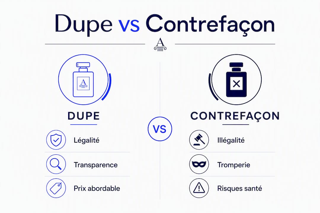 Infographie : comment différencier une imitation de parfum d’une contrefaçon ?
