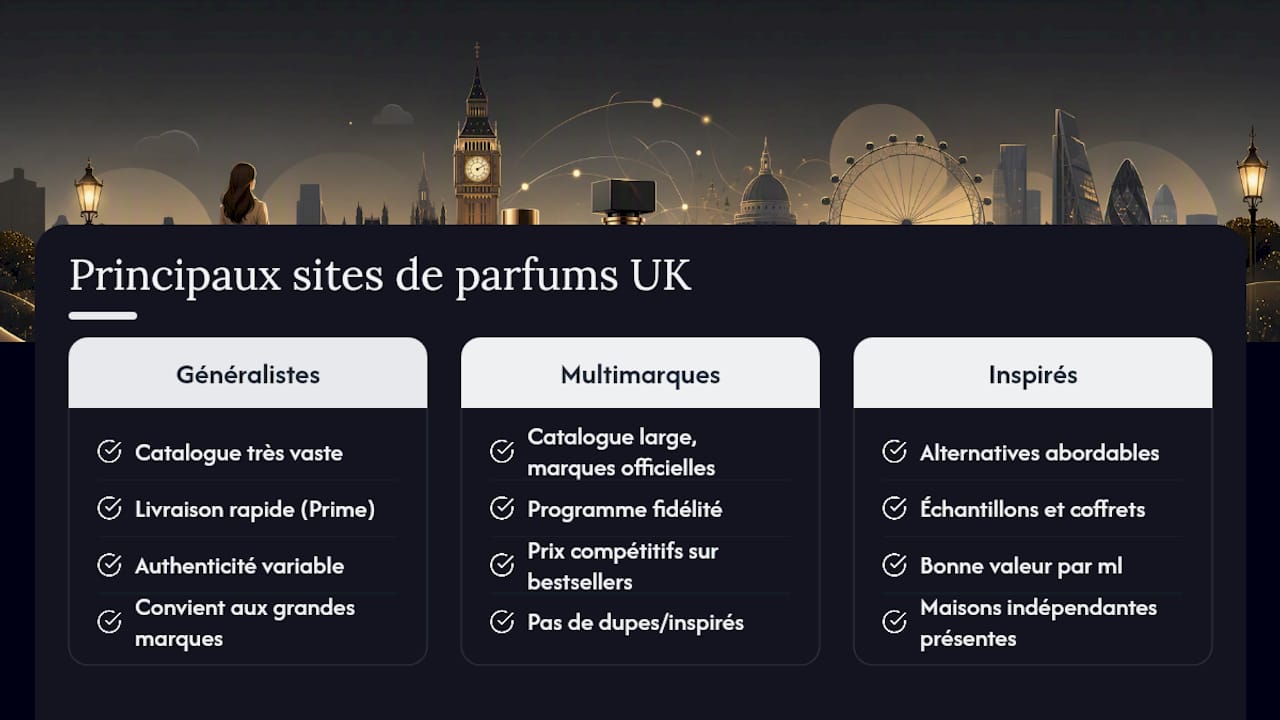 Tour d’horizon des principaux sites britanniques pour acheter des parfums en ligne