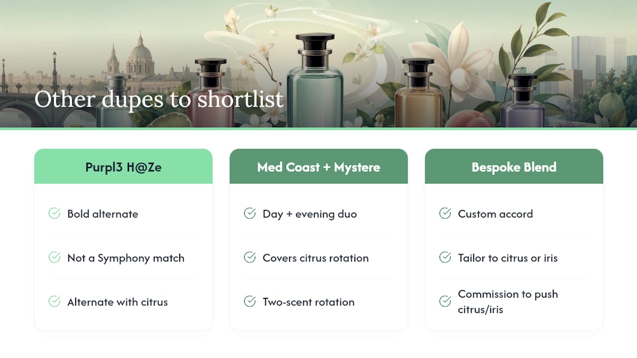 Which other dupes are worth shortlisting for Symphony? — overview diagram