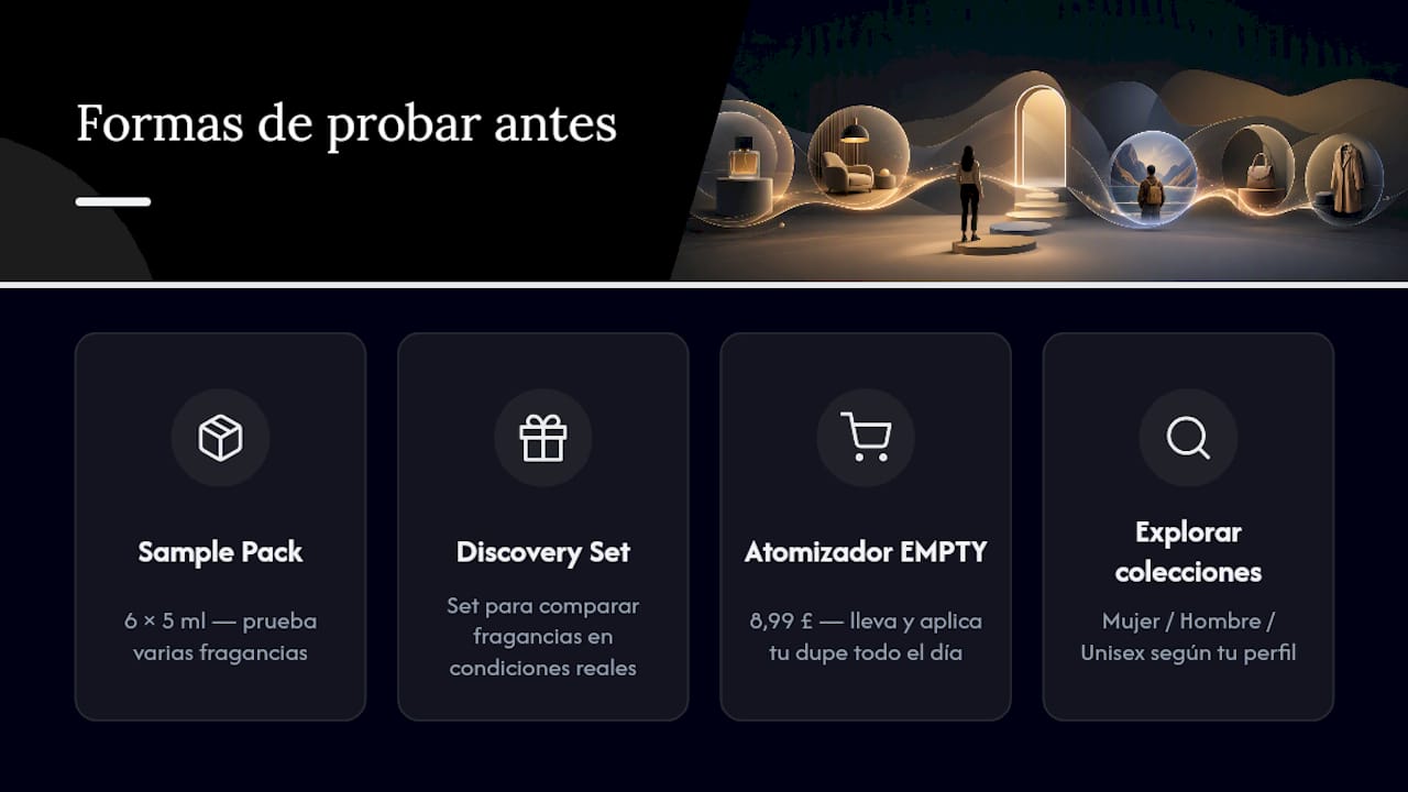 Prueba antes de comprometerte con el frasco completo — overview diagram