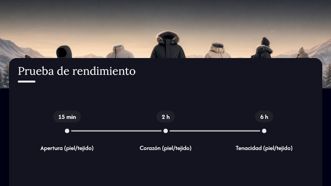 Cronograma para evaluar la duración del perfume