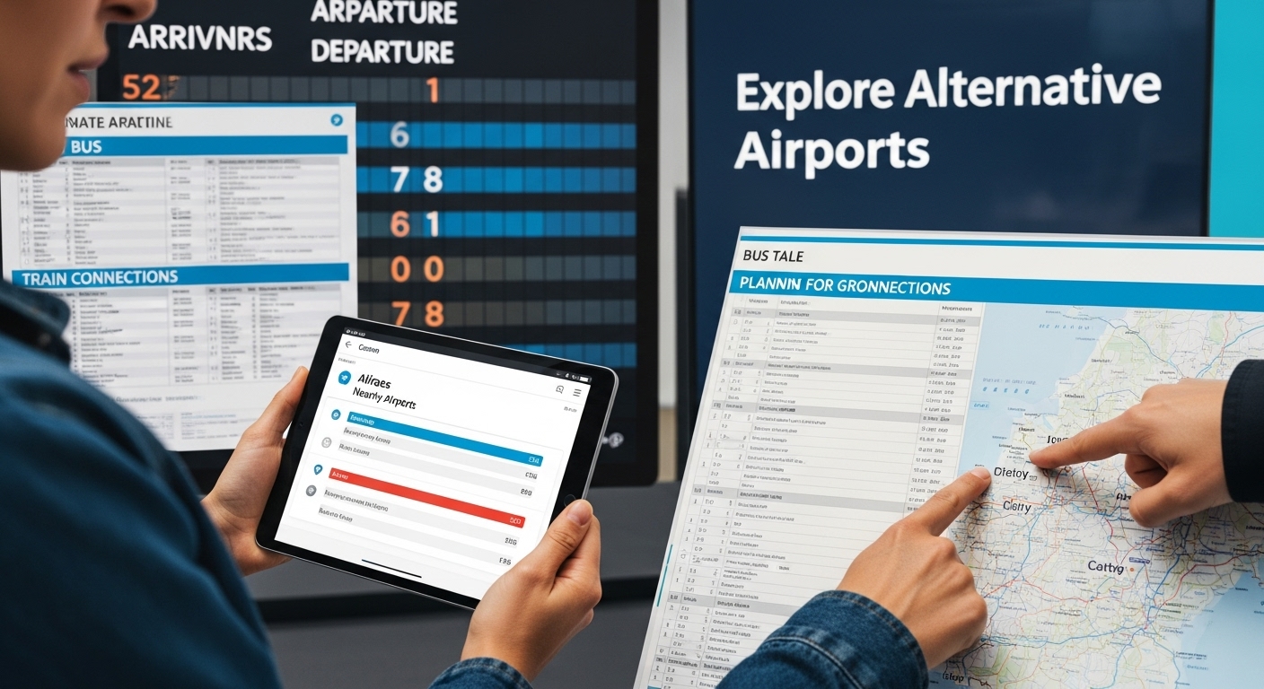 alternative airports cheap flights