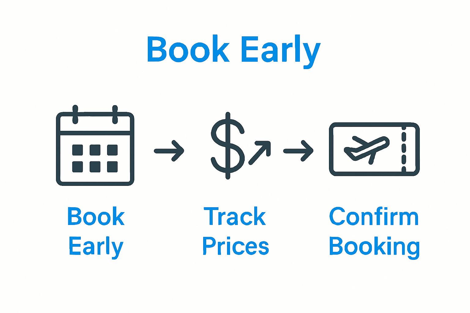 Basic workflow—early booking, price tracking, booking confirmation