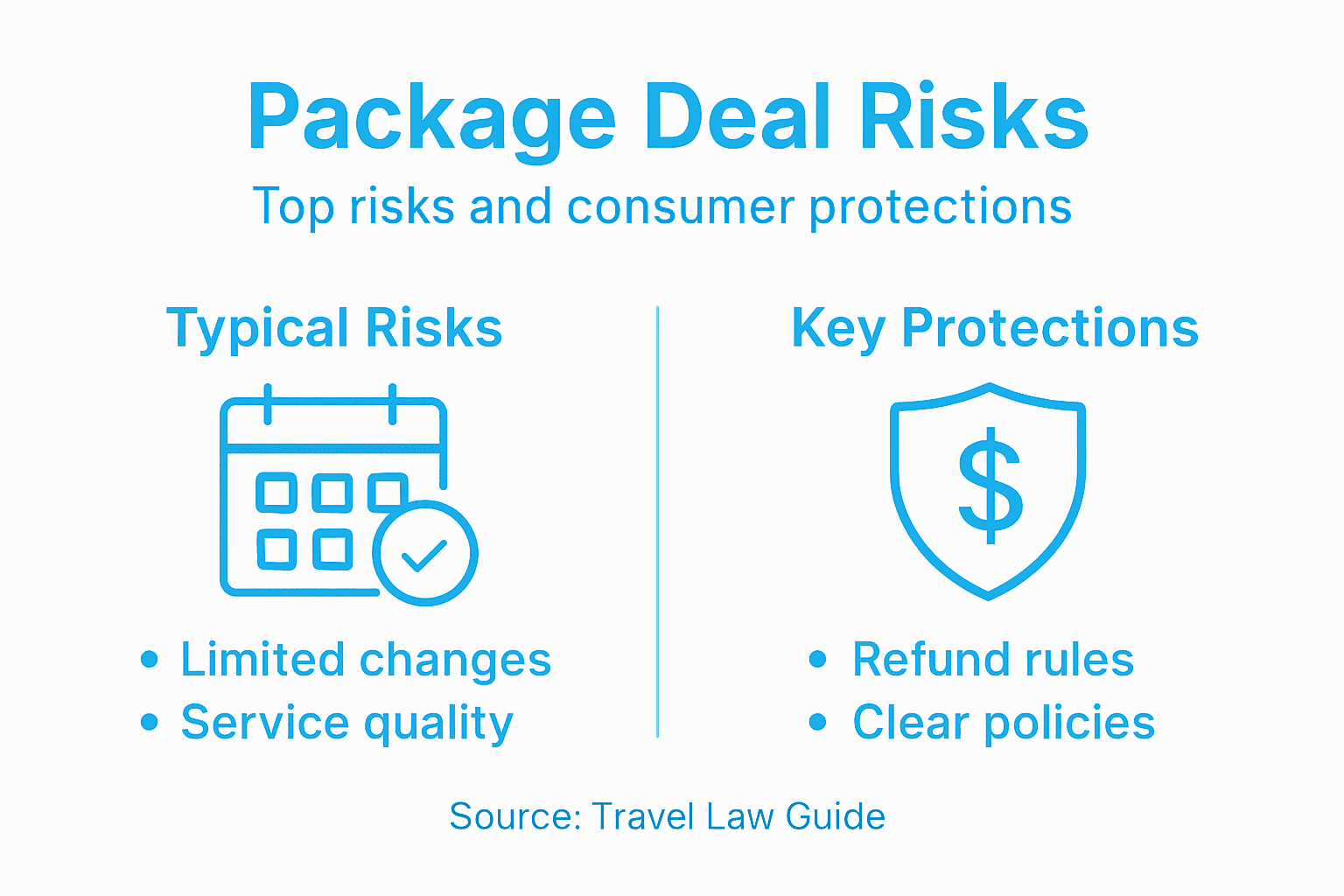 Infographic about package deal risks and protections