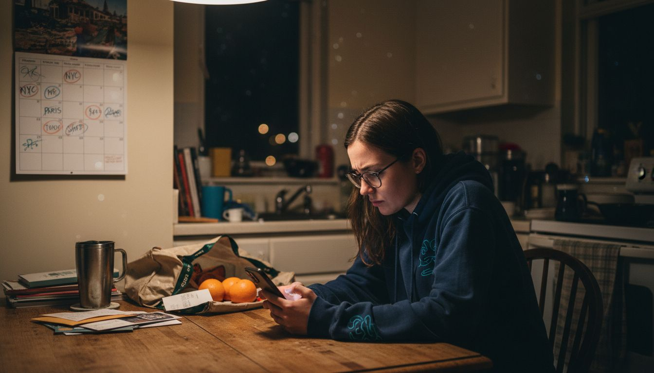 Woman compares advance booking hotel deals