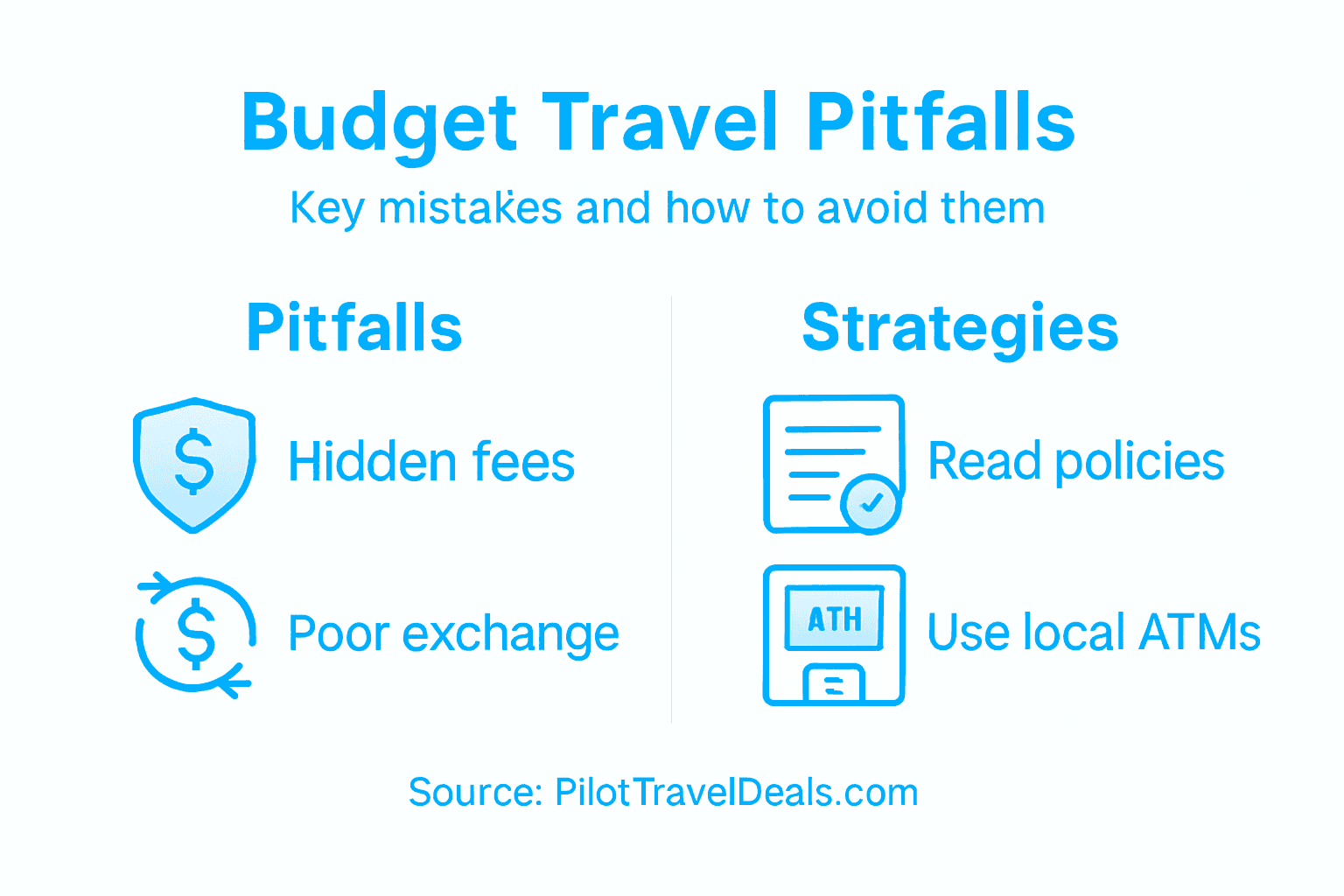 Infographic on budget travel and saving tips