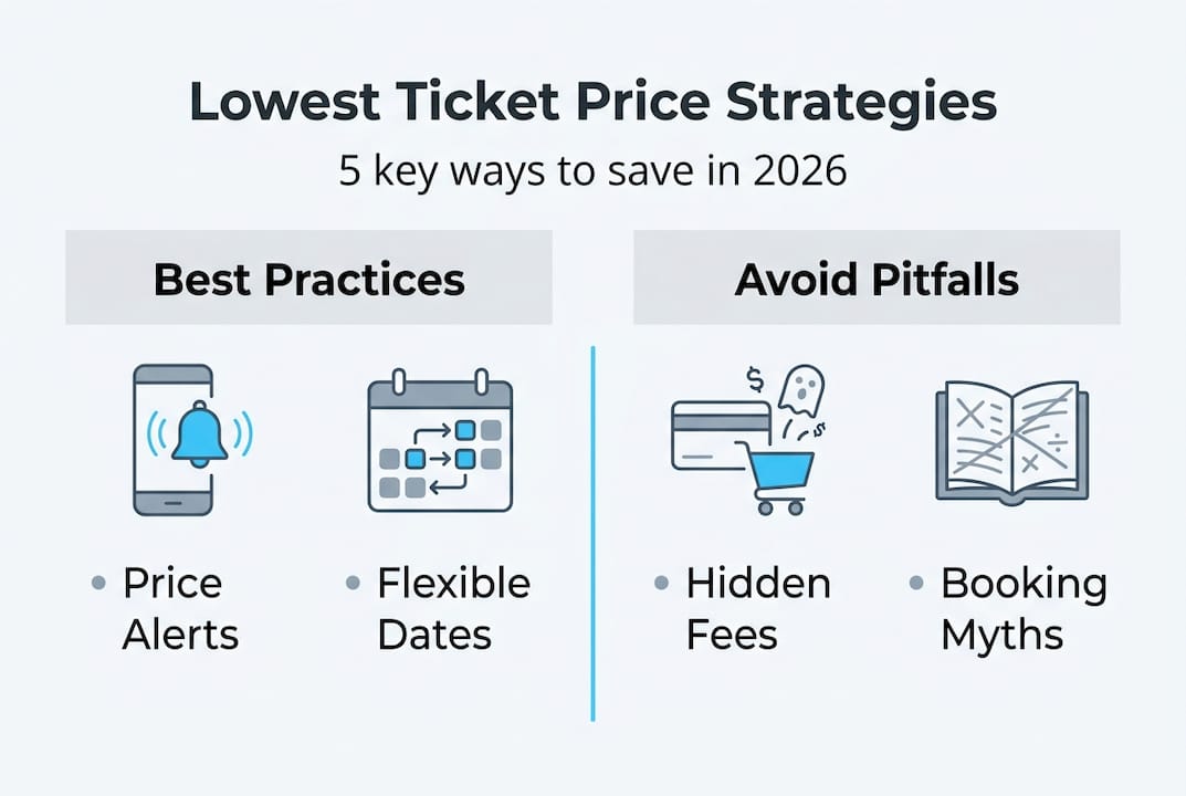 Infographic showing ticket price strategies