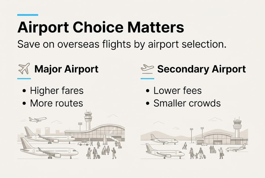 Infographic shows airport cost and options
