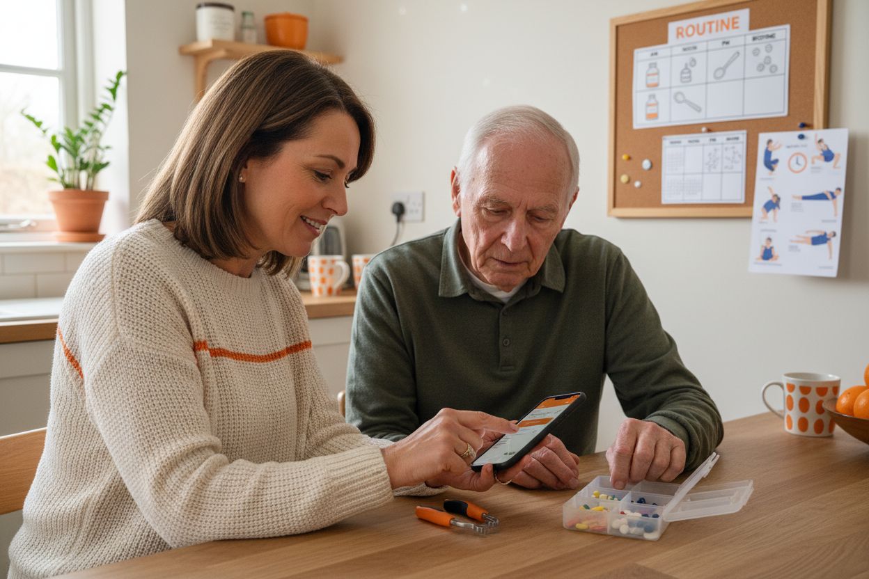 daily routine, medication support