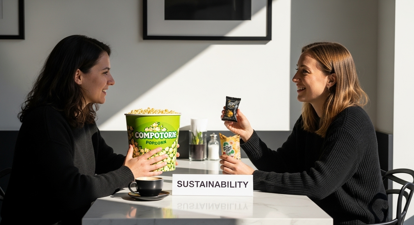 popcorn packaging sustainability
