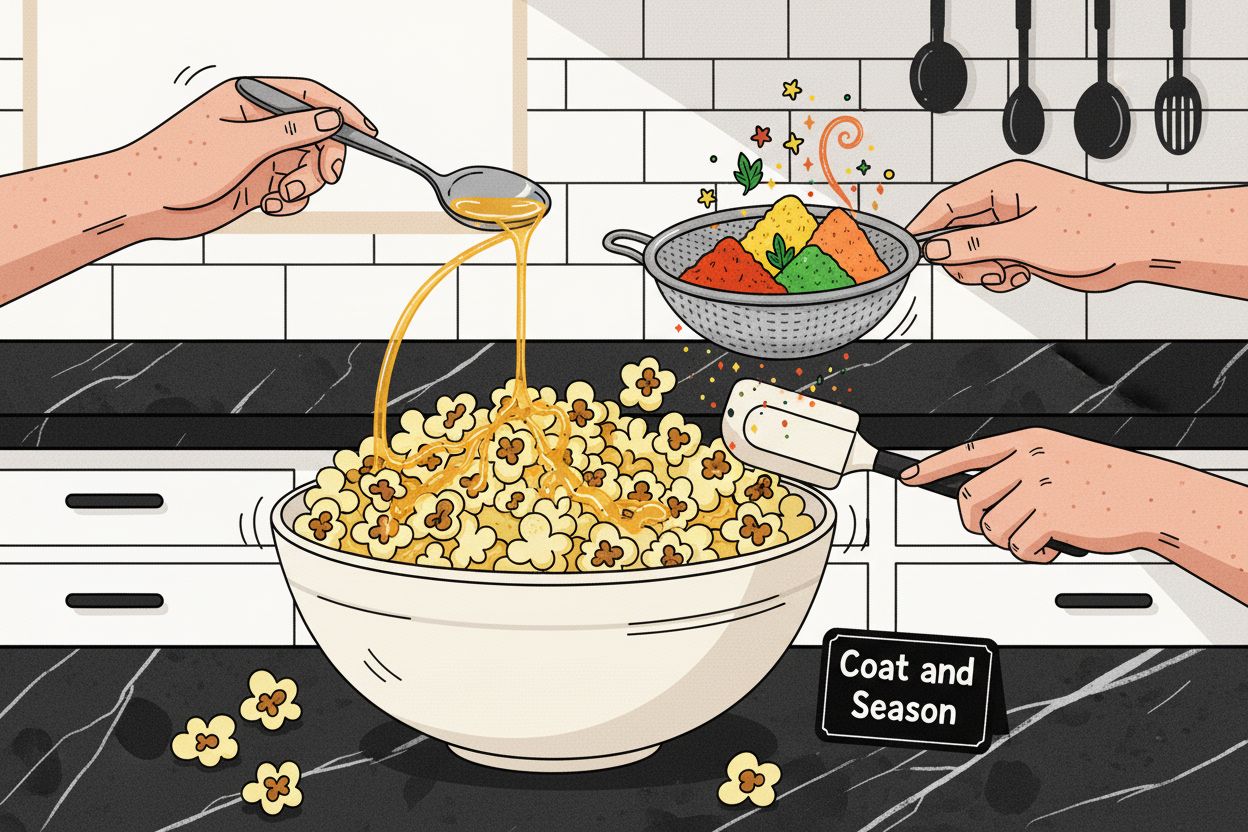 seasoning popcorn process