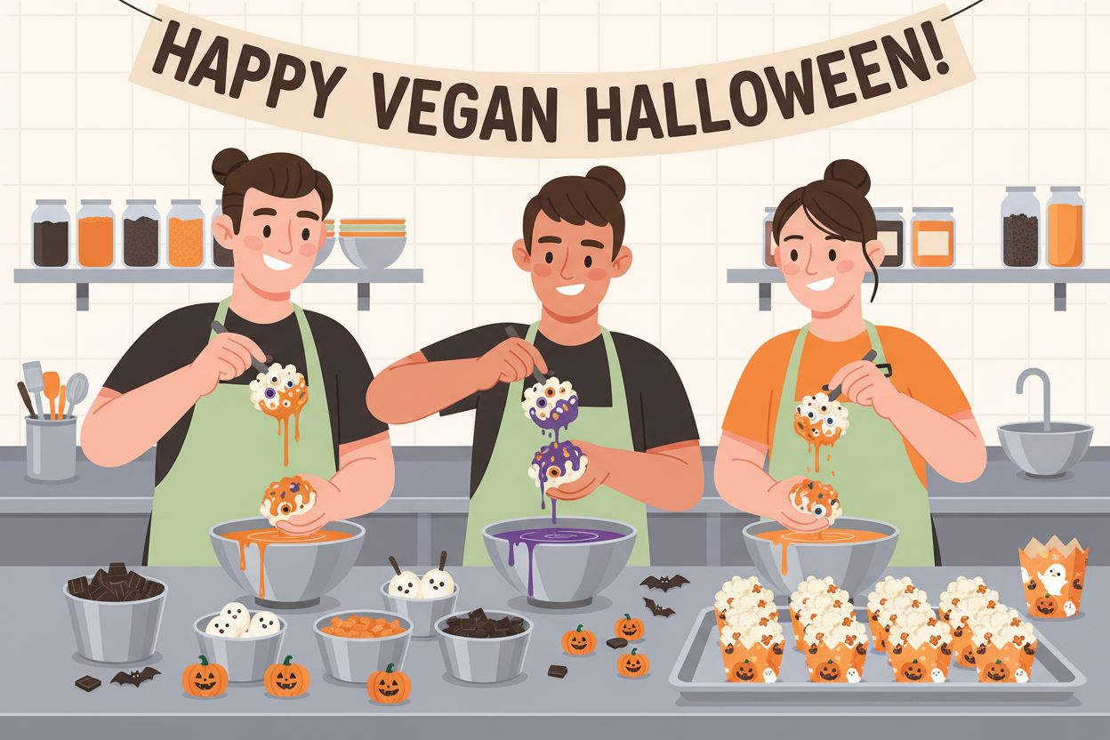 artisanal vegan Halloween popcorn