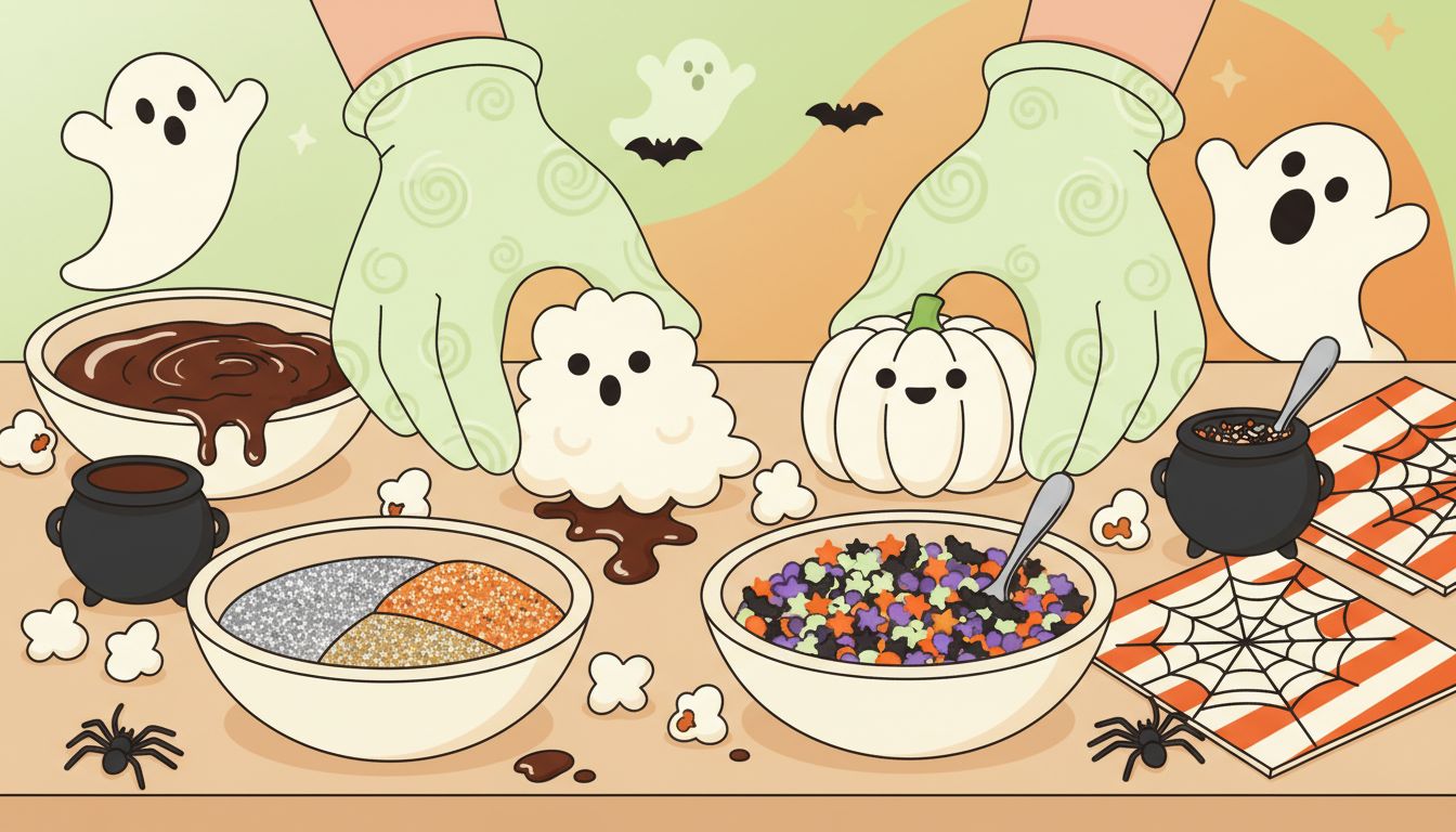 halloween popcorn shaping