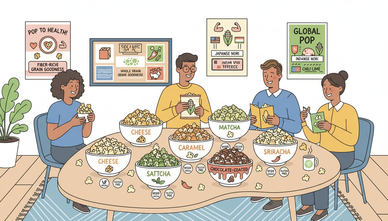 office popcorn snack tasting