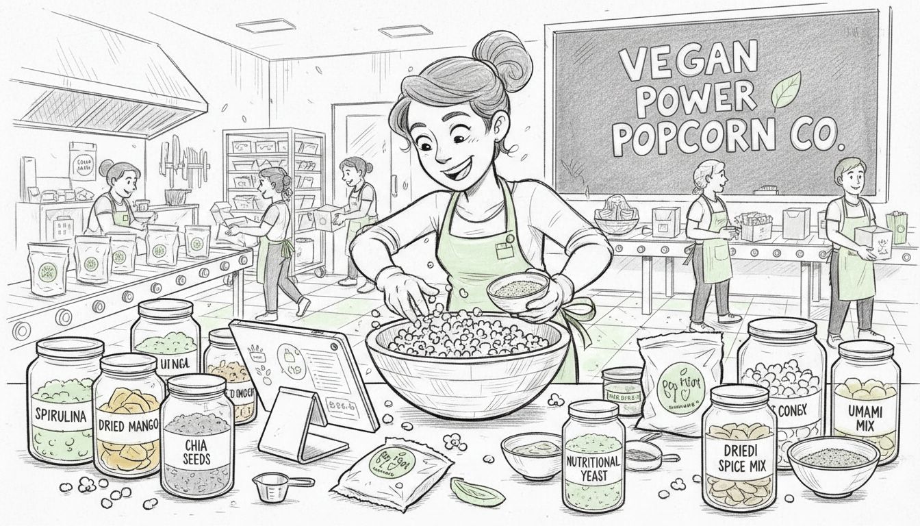 vegan popcorn creation