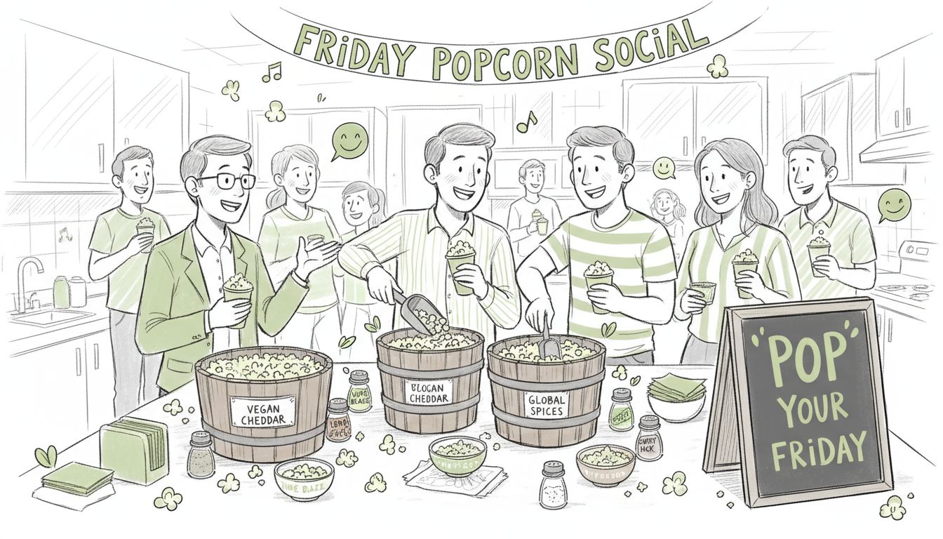 office popcorn sharing