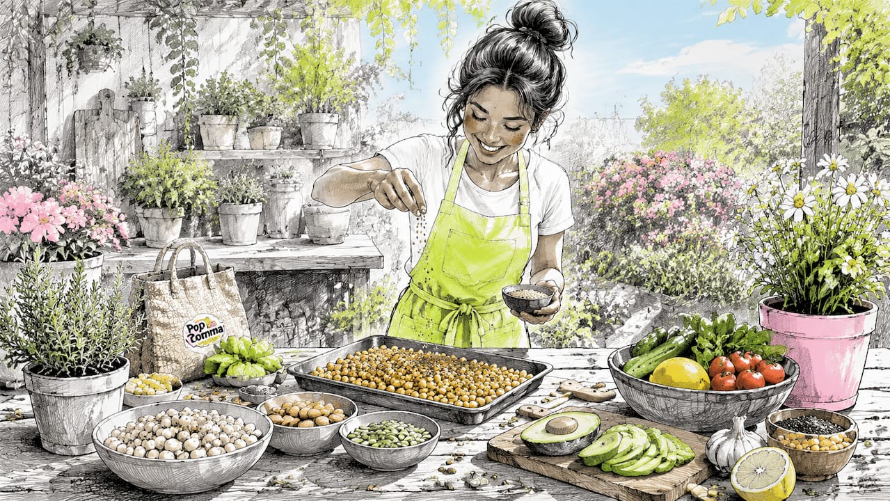 Person preparing nutritious vegan snacks in kitchen