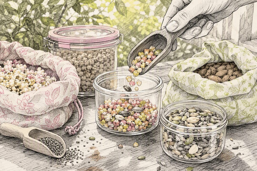 Hand filling reusable snack containers