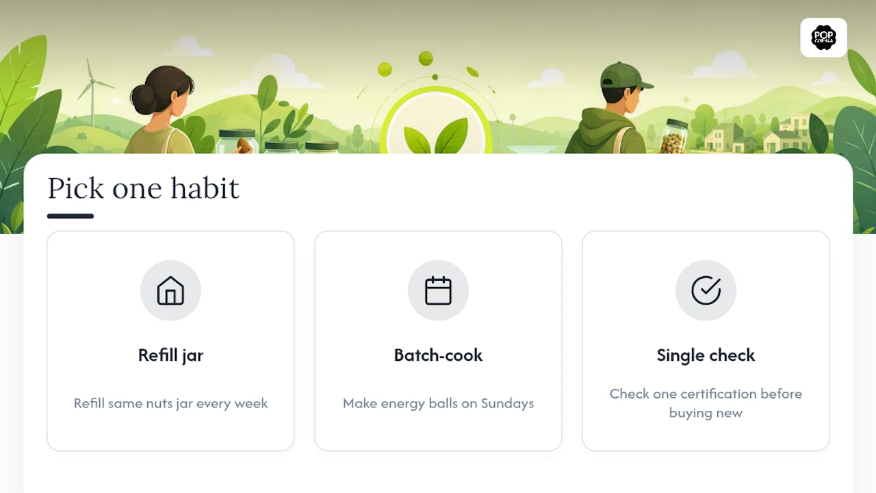 Small habits beat a full overhaul — overview diagram