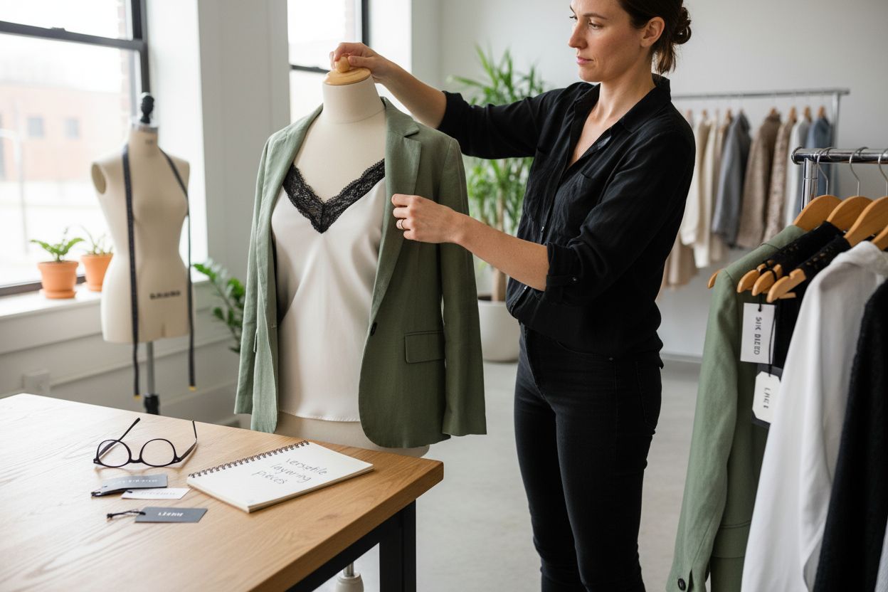 spring outfit layering demo