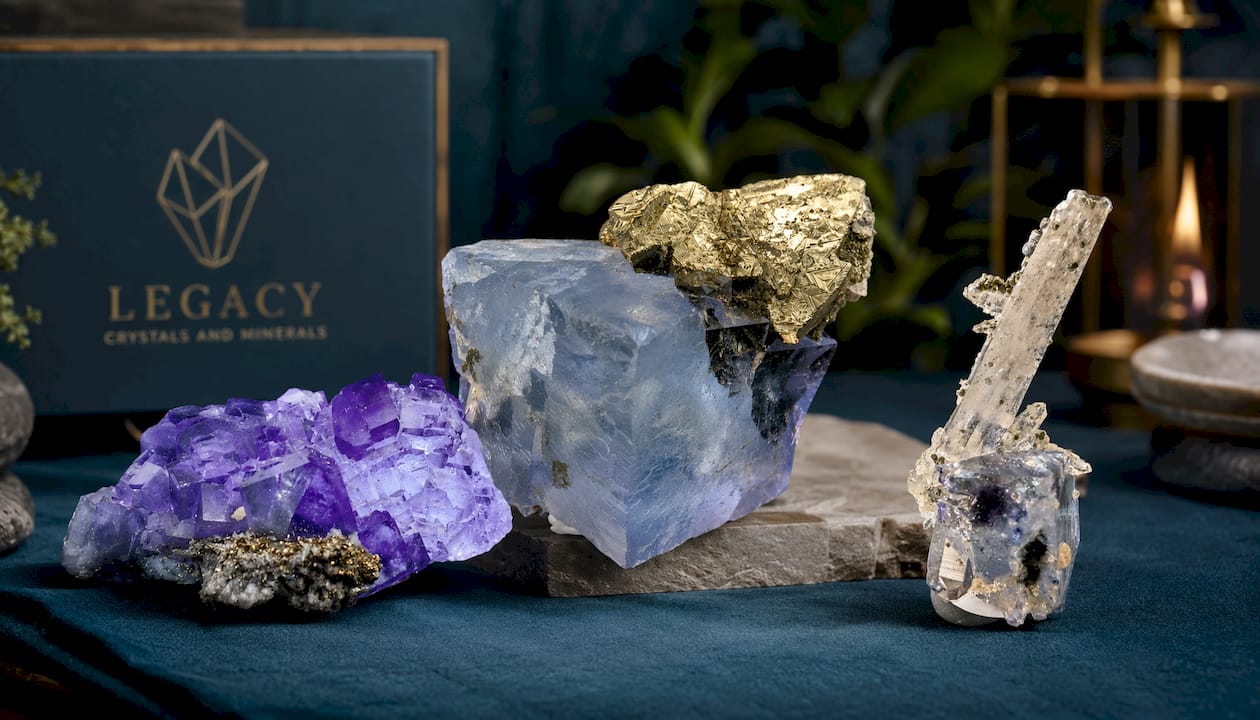 Fluorite with Pyrite – Yaogangxian Mine, Yizhang County, Hunan Province, China