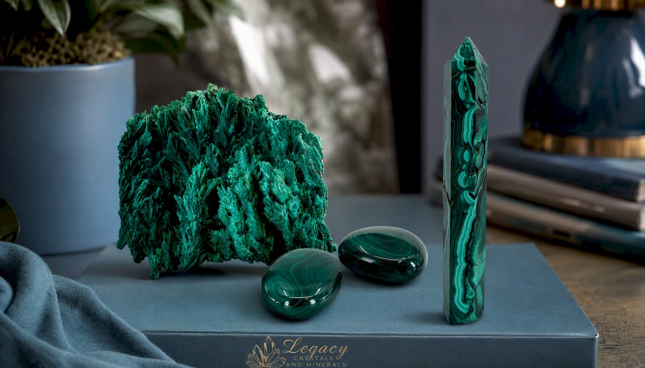 Malachite du Croissant de Cuivre du Katanga, Haut-Katanga, République Démocratique du Congo