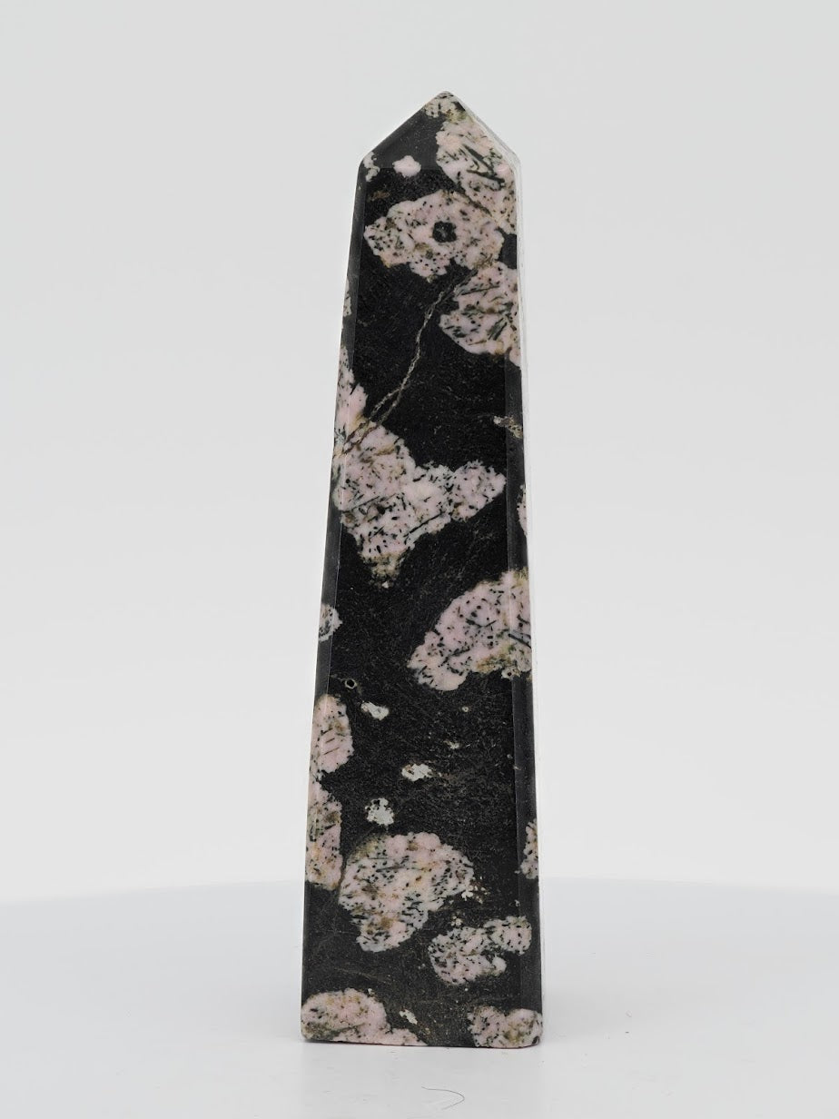 Snowflake Obsidian Tower – 4in. Pakistan Volcanic Glass