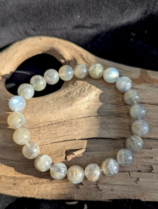 Labradorite Beaded Bracelet (10mm) High Quality