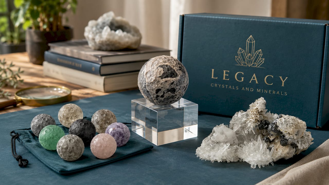 Lunar Collection | Mineral Moon Carvings | Mini | ~33g