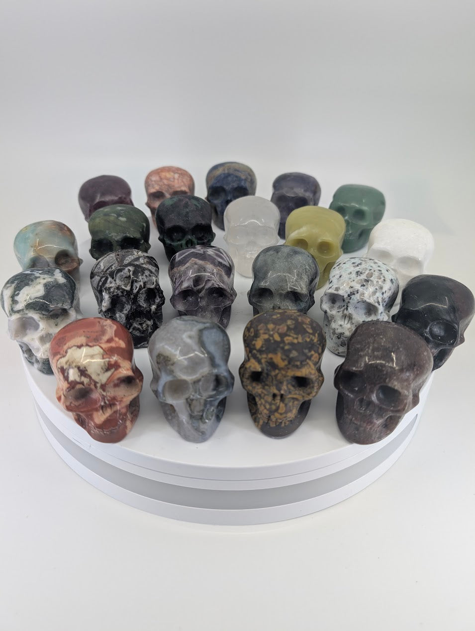 Crystal Skull Collection – 2in. / 4cm Hand-Carved Crystal Skulls