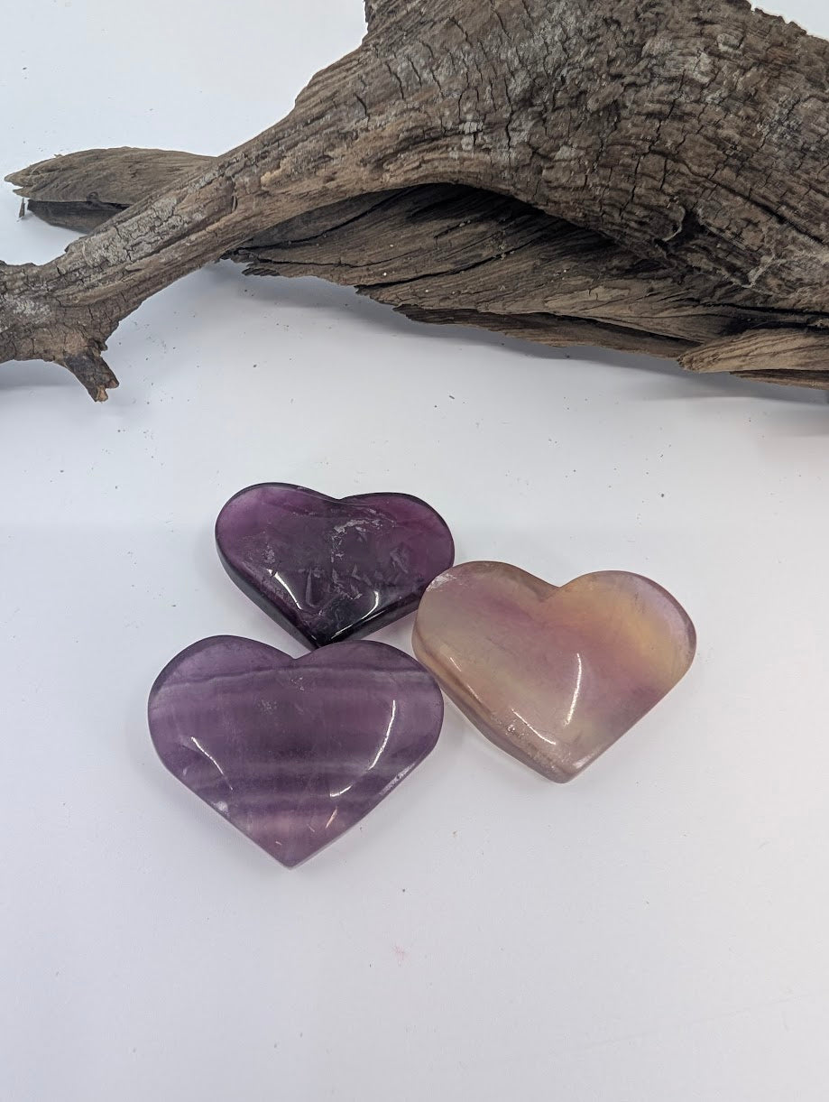 Small Fluorite Heart – Pocket Clarity