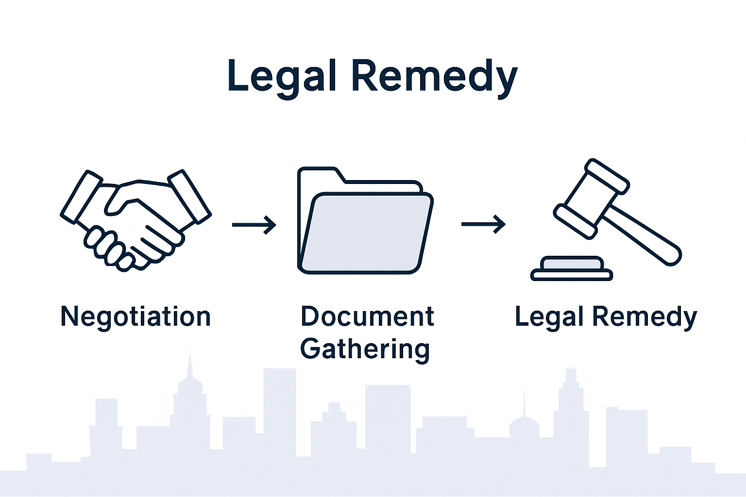 Commission dispute resolution process infographic