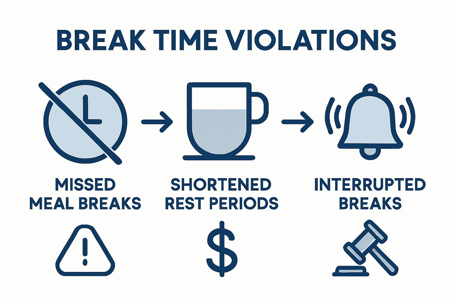 Infographic compares main restaurant break violations