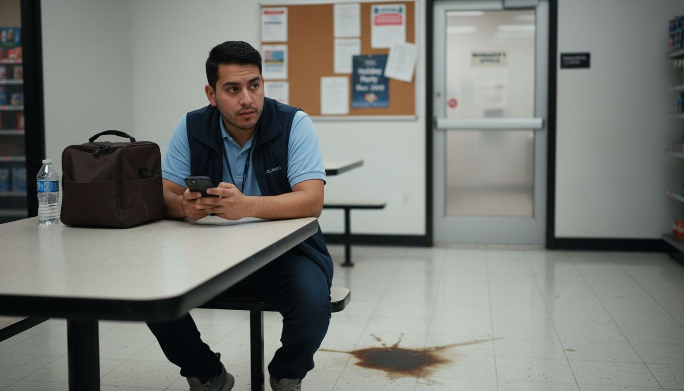 Retail worker documenting workplace discrimination