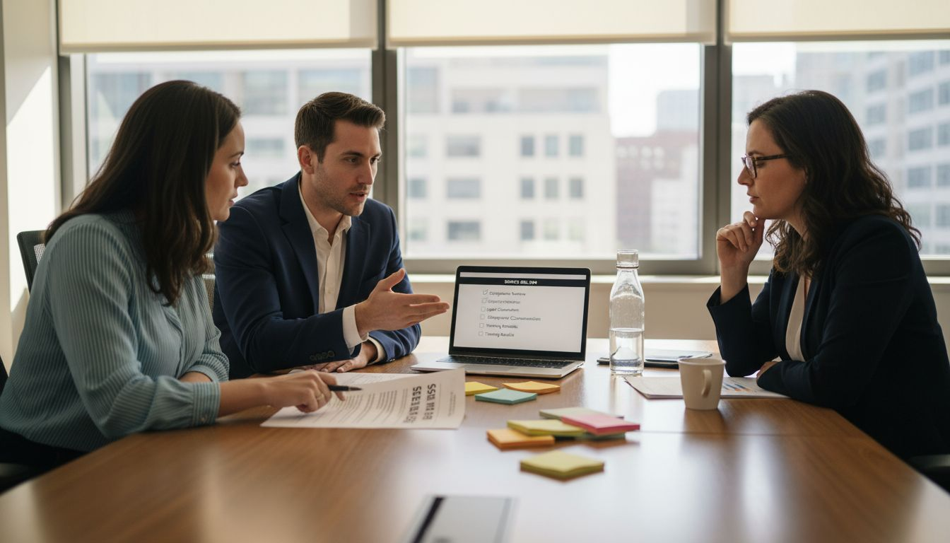 HR compliance team discussing new law