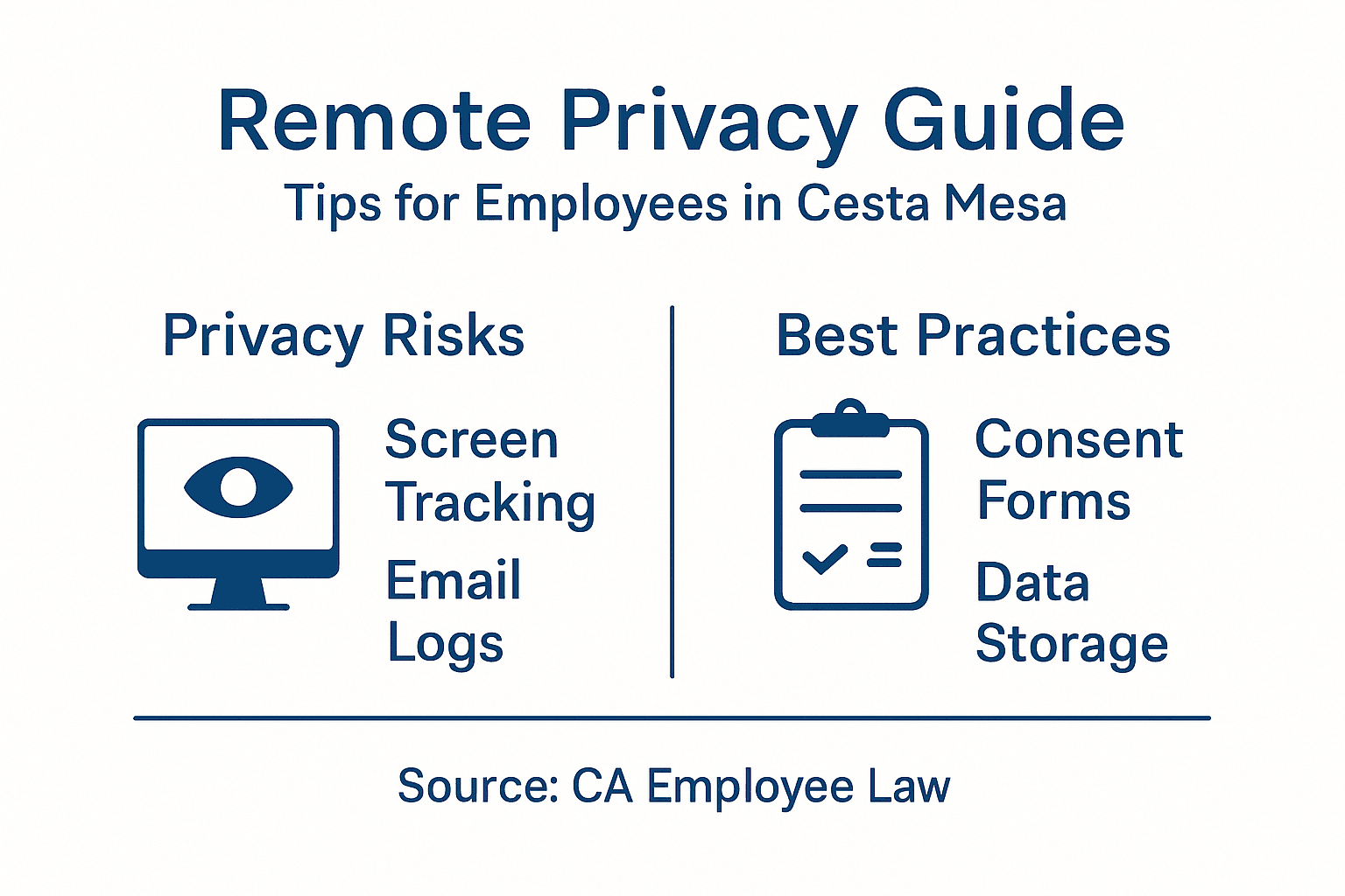 Infographic on remote worker privacy and best practices